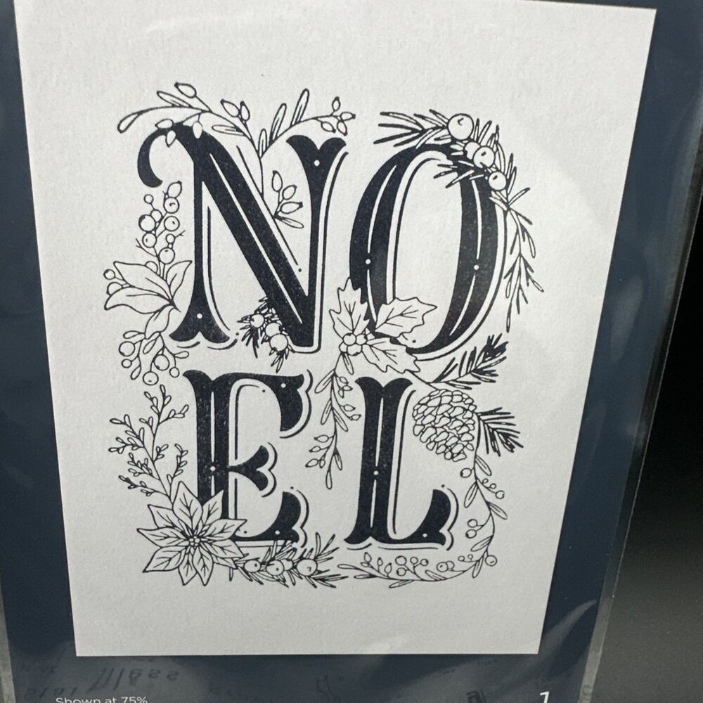 Spellbinders BetterPress Press Plate - Festive Noel Christmas BP-053 poinsettia